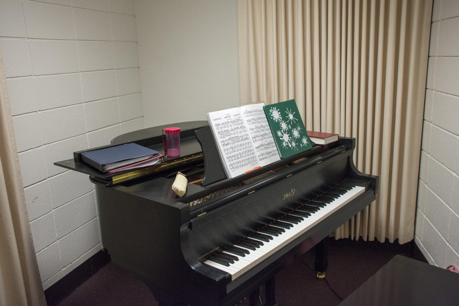 One of the Practice Rooms in the H. F. Johnson Center for the Arts.