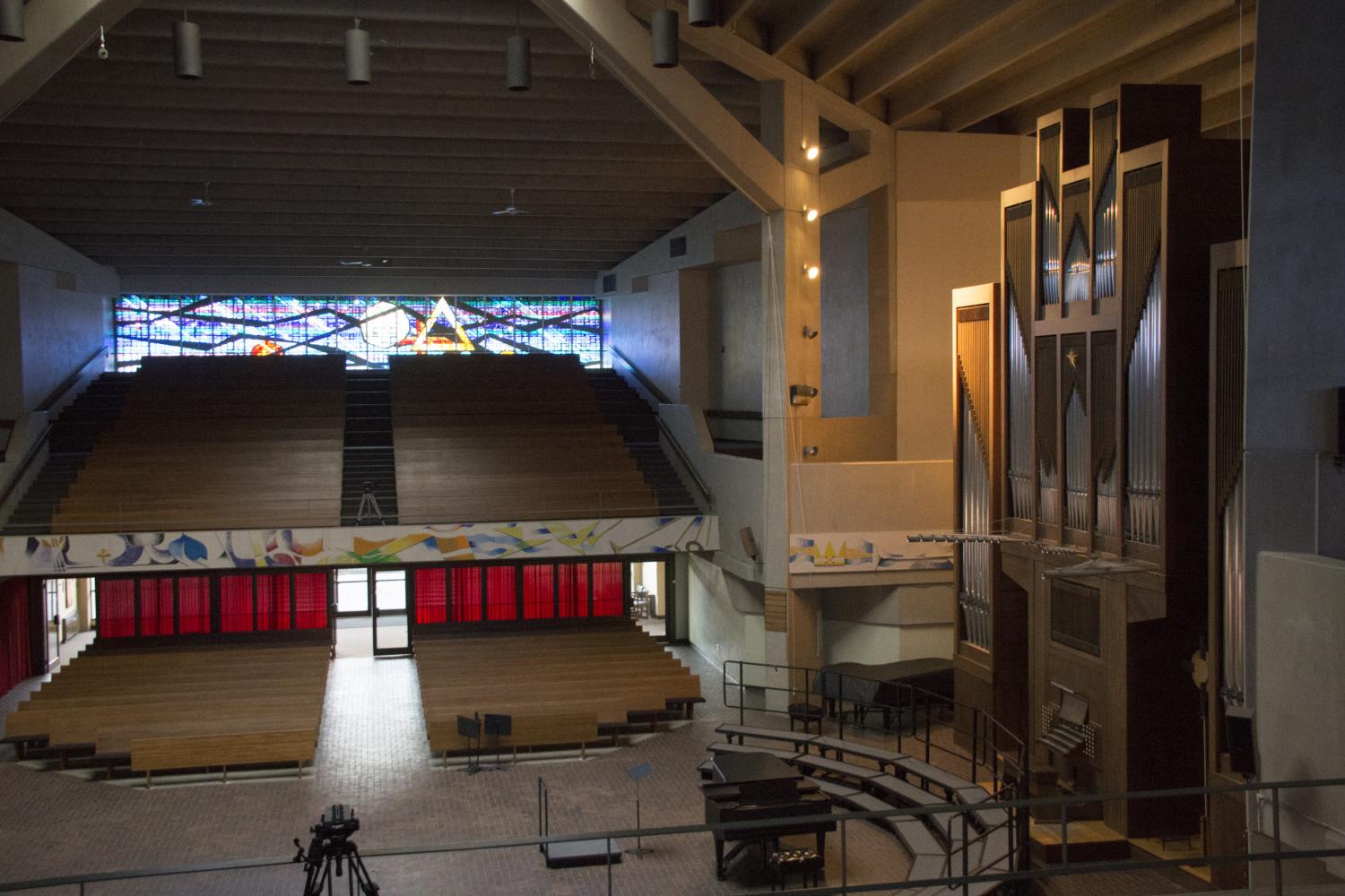 A.F. Siebert Chapel is located in the center of campus, it is the primary space in which the Carthage community assembles for worship, co...